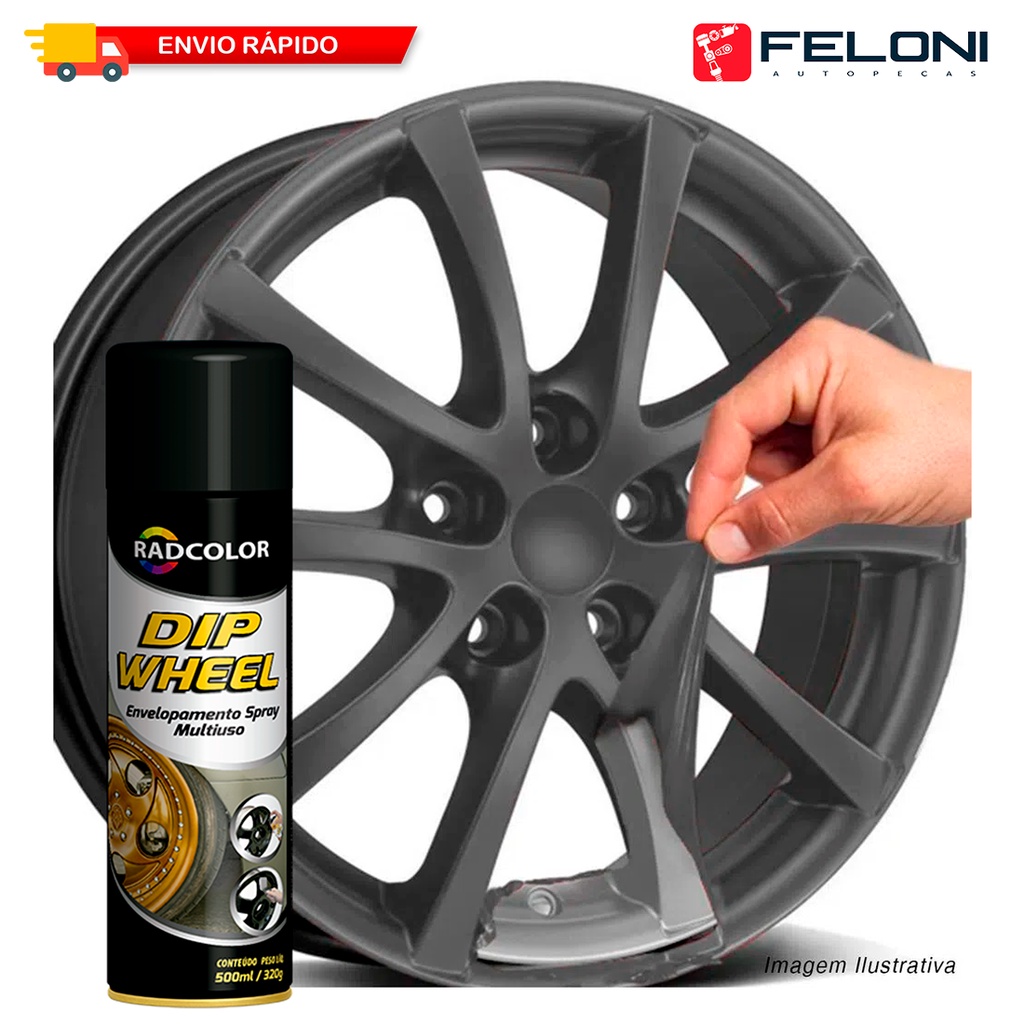 Spray De Envelopamento Líquido Dip Wheel 500ml - Unidade