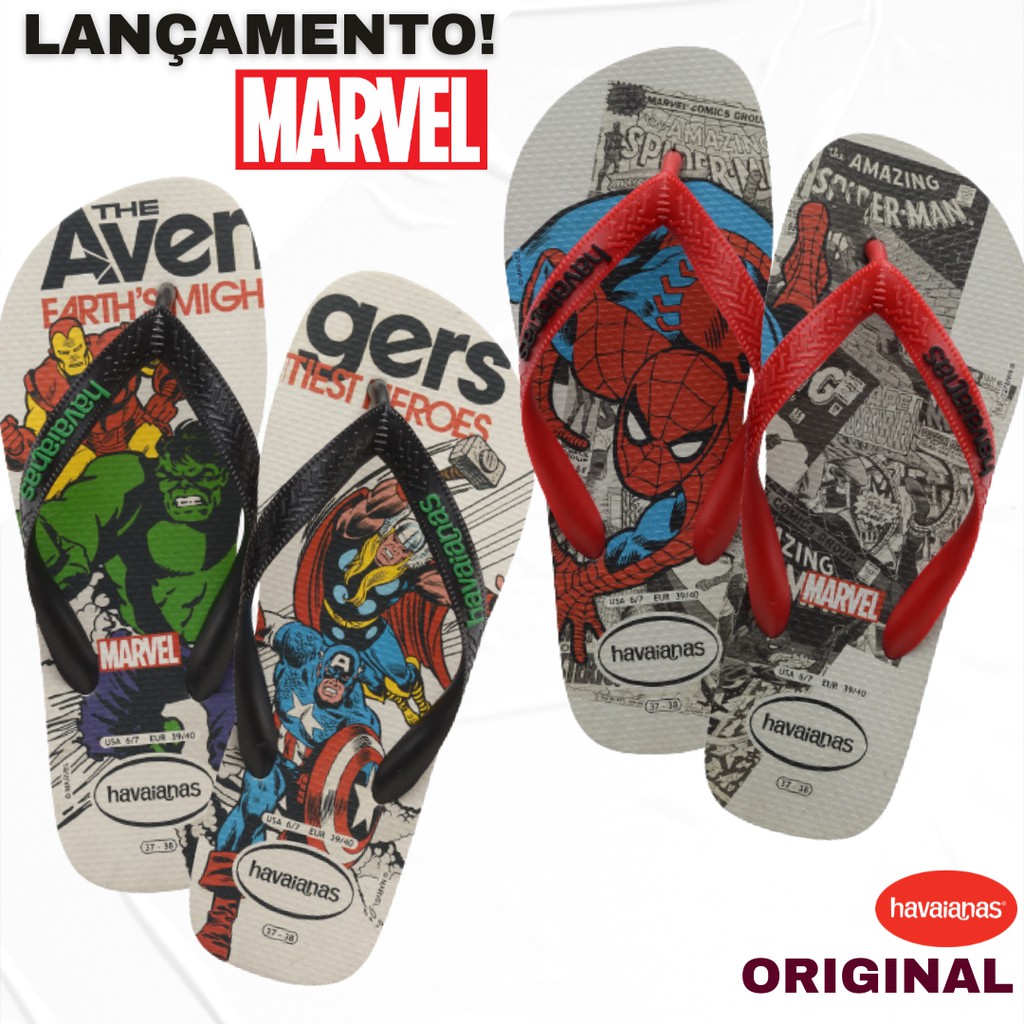 Chinelo Havaianas Top Marvel Classics