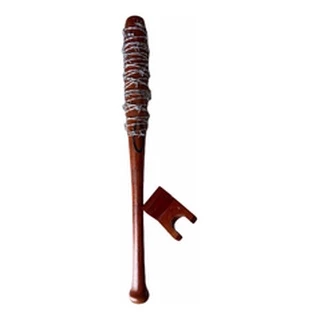 Taco de baseball negan Lucille Taco de madeira maciça + suporte