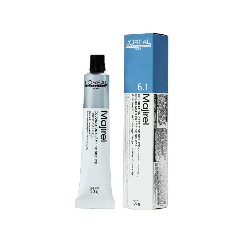 Coloração L'Oréal Majirel Cool Inforced Louro Escuro Cendre 6.1 Tintura ...
