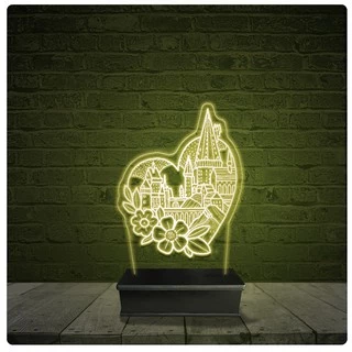 Led Luminária Acrílico Abajur - Hogwarts Harry Potter 10