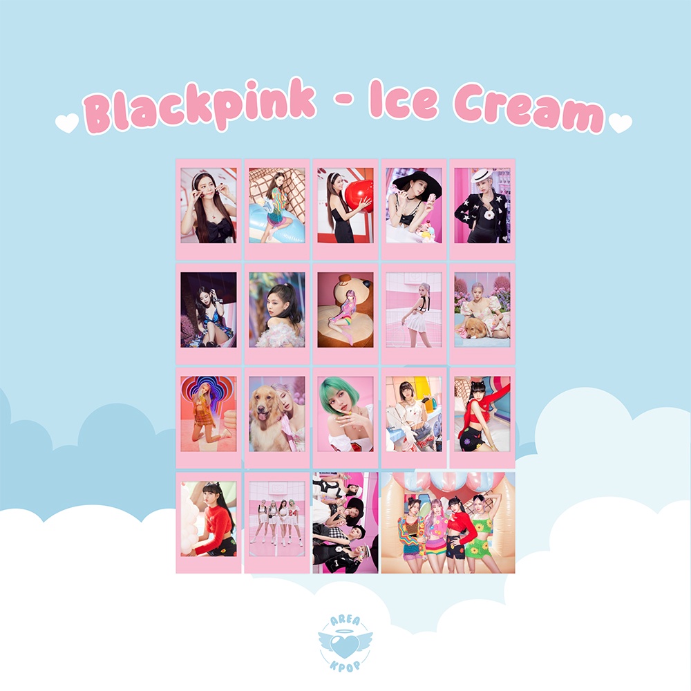 Kit Polaroids e Photocards Blackpink Ice Cream Fanmade Shopee Brasil