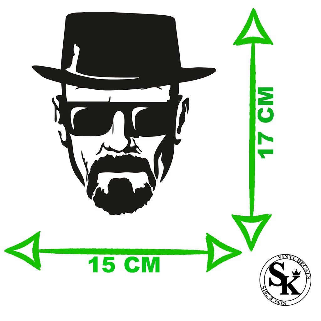 Adesivo Heisenberg Breaking Bad Lines 15 Cm X 17 Cm | Shopee Brasil