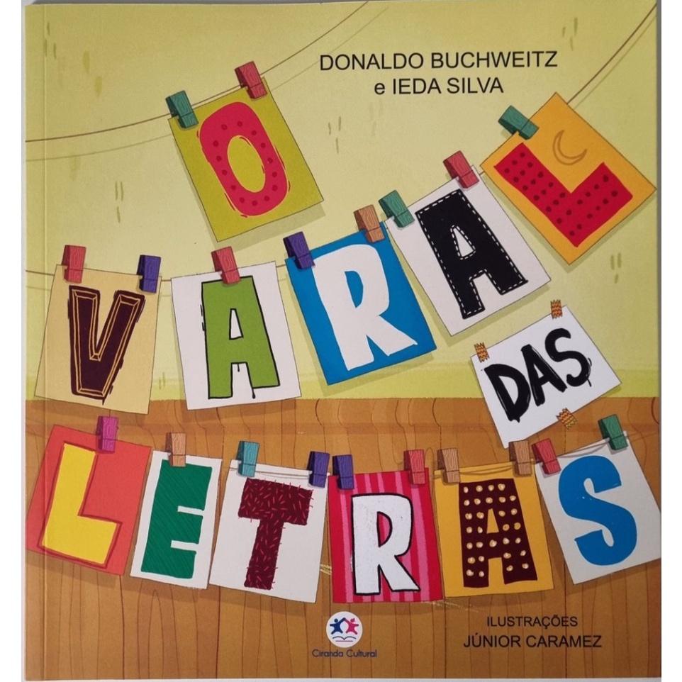 O varal das letras - Livro infantil | Aprenda o alfabeto | Shopee Brasil