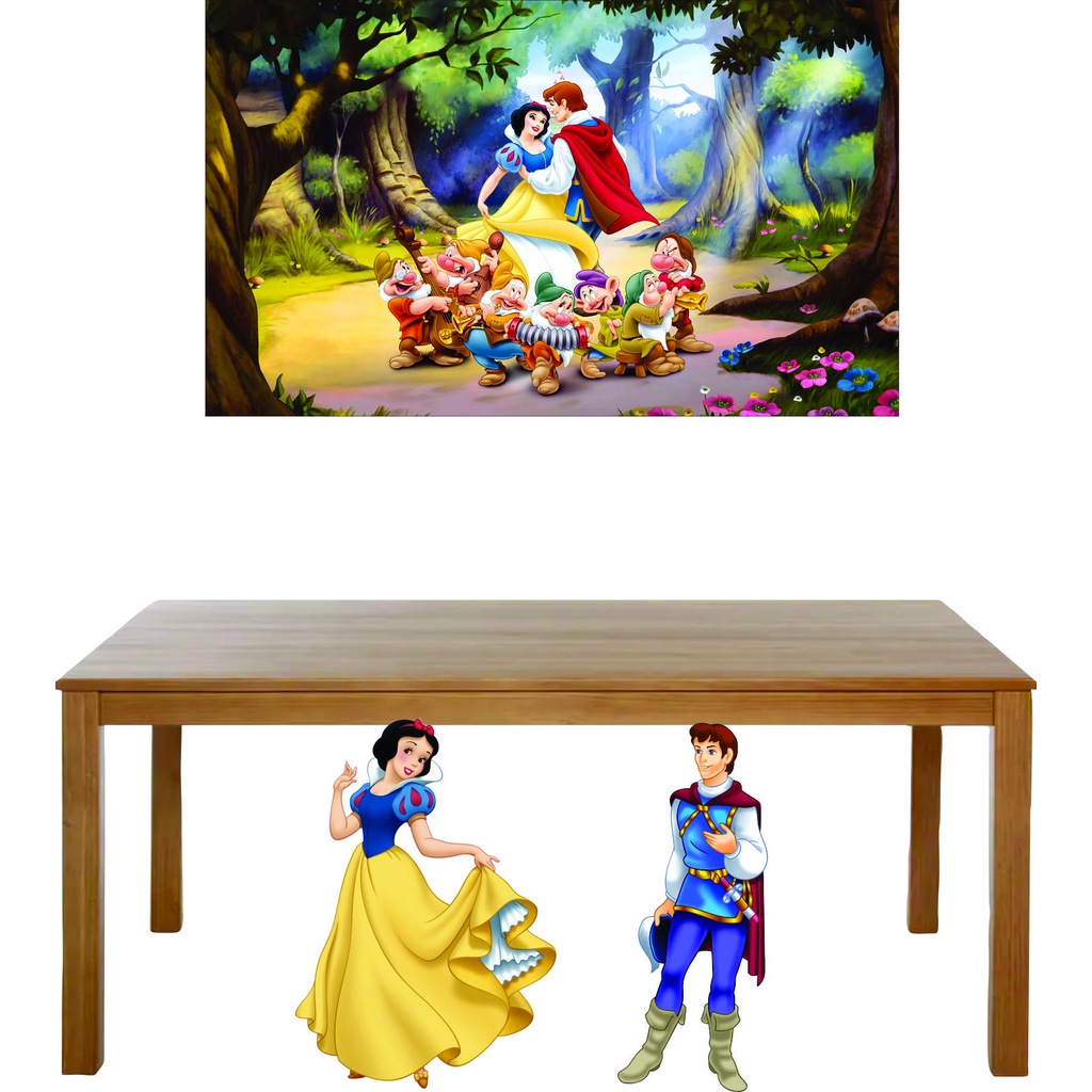 Branca De Neve Cut - 12 Displays De Festa De 20cm Totens