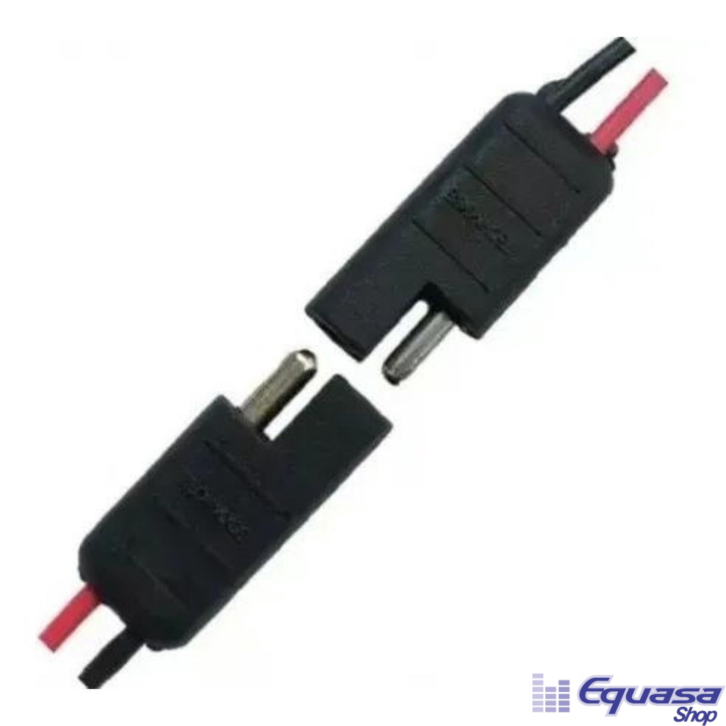 Conector 2 vias Fio 1,5 mm chicote plug para caixa de som Conector 2 ...