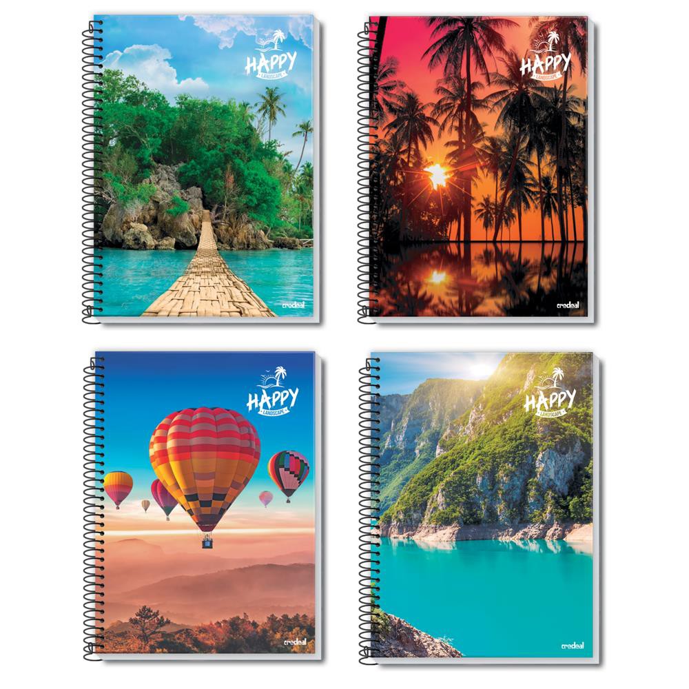 Caderno Universitário 10 Matérias Capa Dura 200 folhas un | Shopee Brasil