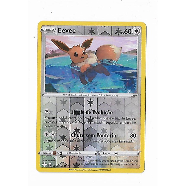 Eevee, Destinos Brilhantes, Banco de Dados de Cards do Estampas  Ilustradas