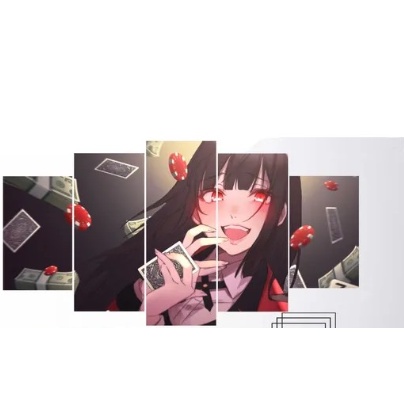 Quadro Decorativo Kakegurui Anime 23x33cm