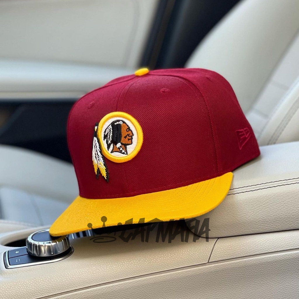 Boné New Era Snapback Washington Redskins Original Fit Amarelo