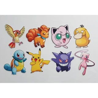 8 Pokémon Mod 2 Termocolante Aplique Estampado P Tecido
