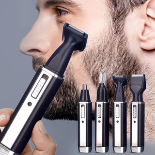 Aparador de pelos Sobrancelhas Barba Nariz Bigode 4 em 1 Recarregável Bivolt Luatek LMF1109