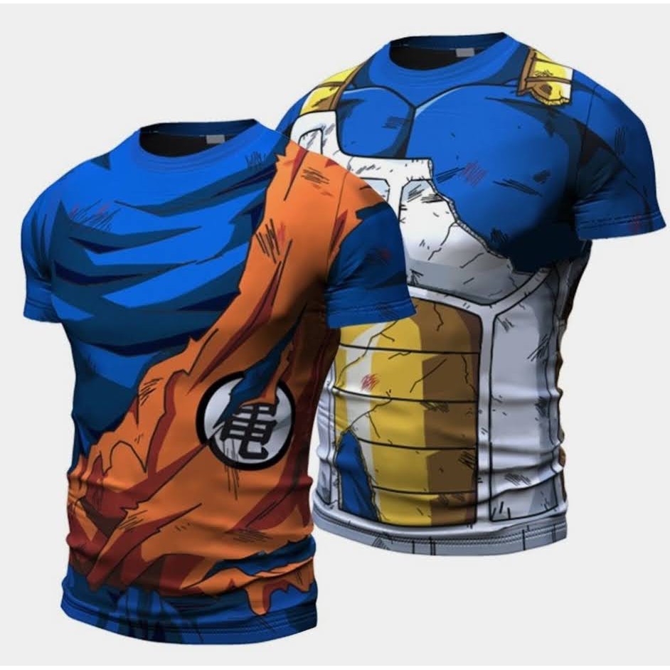 Camiseta Dragon Ball Sombra Do Goku Desenho Anime Geek Ad em Promoção na  Americanas