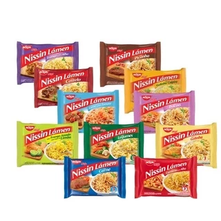Macarrão Instantâneo Nissin Lámen Varios Sabores 85G Lote com 10 un