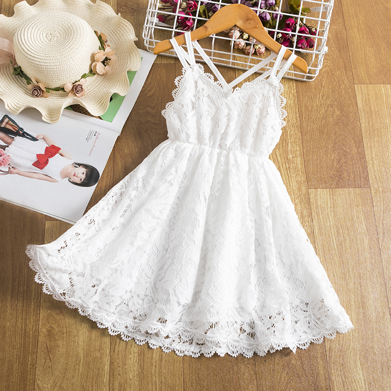 Vestido branco infantil para hot sale festa