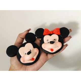kit imã de geladeira mickey e minie