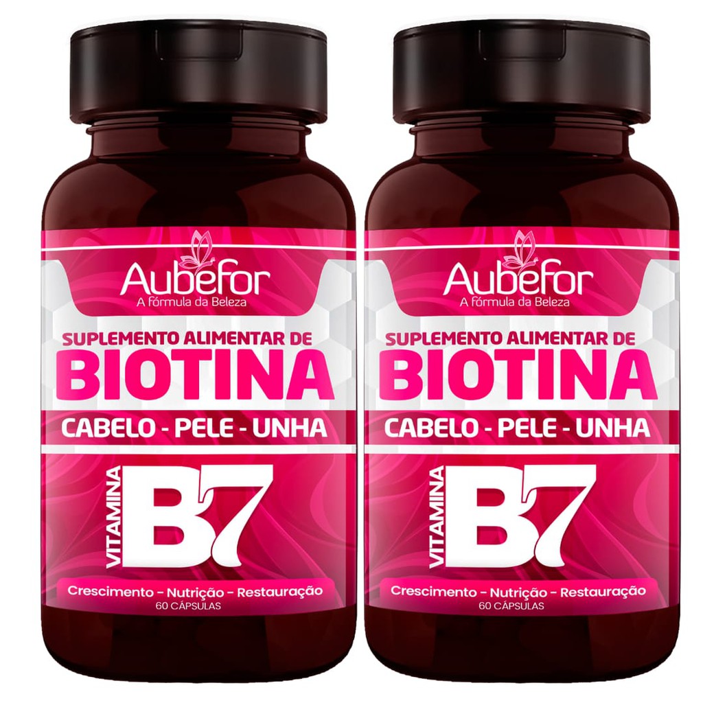 Biotina crescimento capilar fortalece e combate a queda ideal para ...