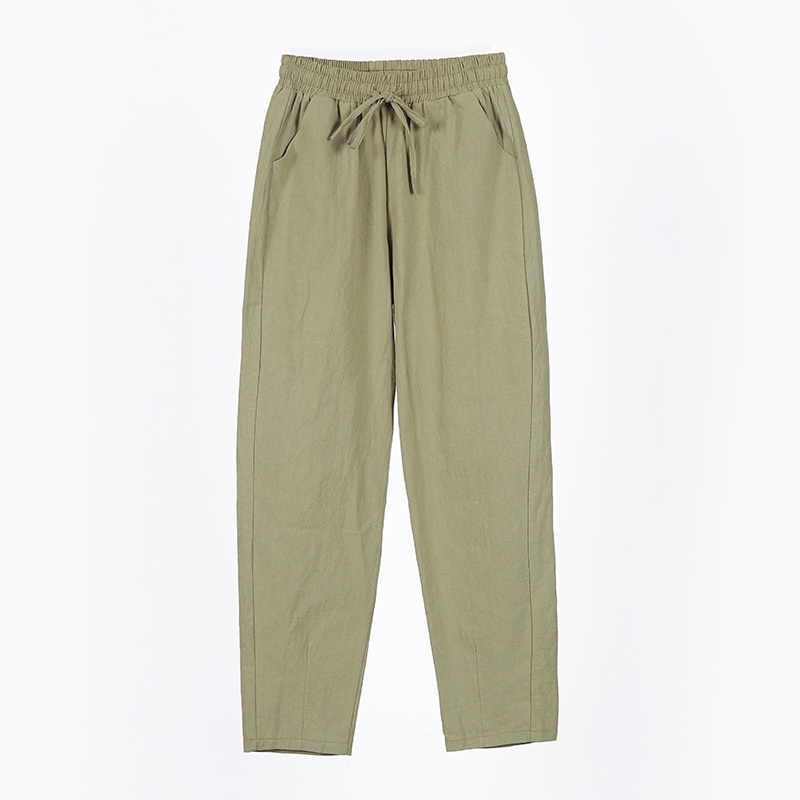Pantalones Cargo Mujer Holgados Pantalones Harem Mujer - Estilo Cargo - Lino - Colores Variados - Cintura Elástica Ropa Casual Mujer