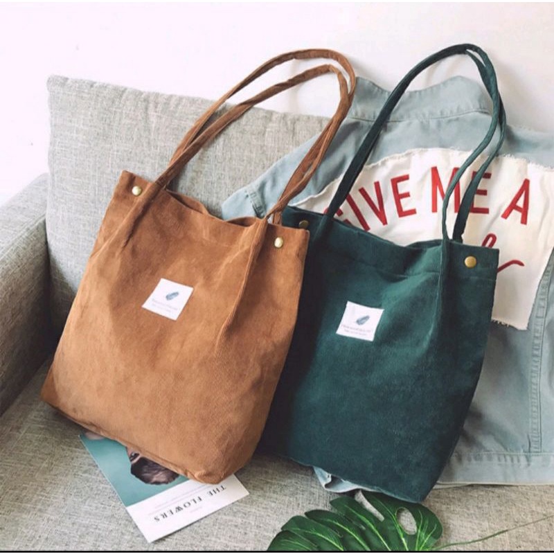 Bolsa Feminina de Lona Tecido De Pano Bolsa Sacola De Ombro Veludo da Moda/LONA BOTAO