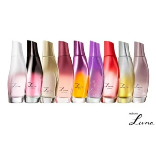 Luna Colônia Natura 75ml: Ousadia, Marcante, Radiante, Absoluta, Força, Coragem, Fascinante, Rosé, Confiante (Feminino)