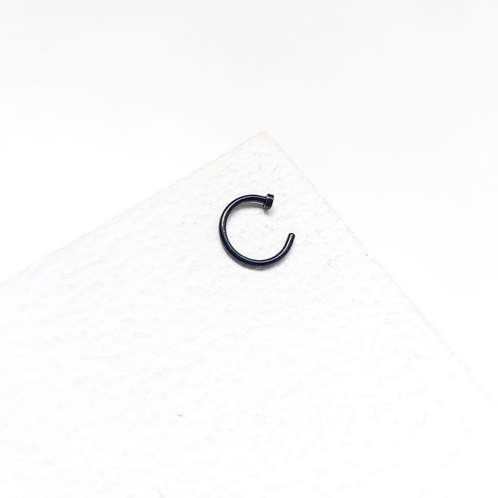 Piercing De Pressão De Nariz Preto PP48