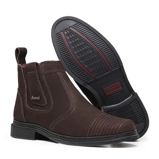 Botinas Femininas em Couro Legitimo Amarok Original Sola Costurada