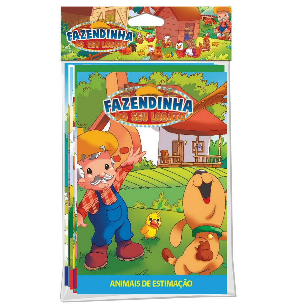 Fazendinha Do Seu Lobato - Kit Com 8 Livros Títulos Diferentes Letra Maiúscula