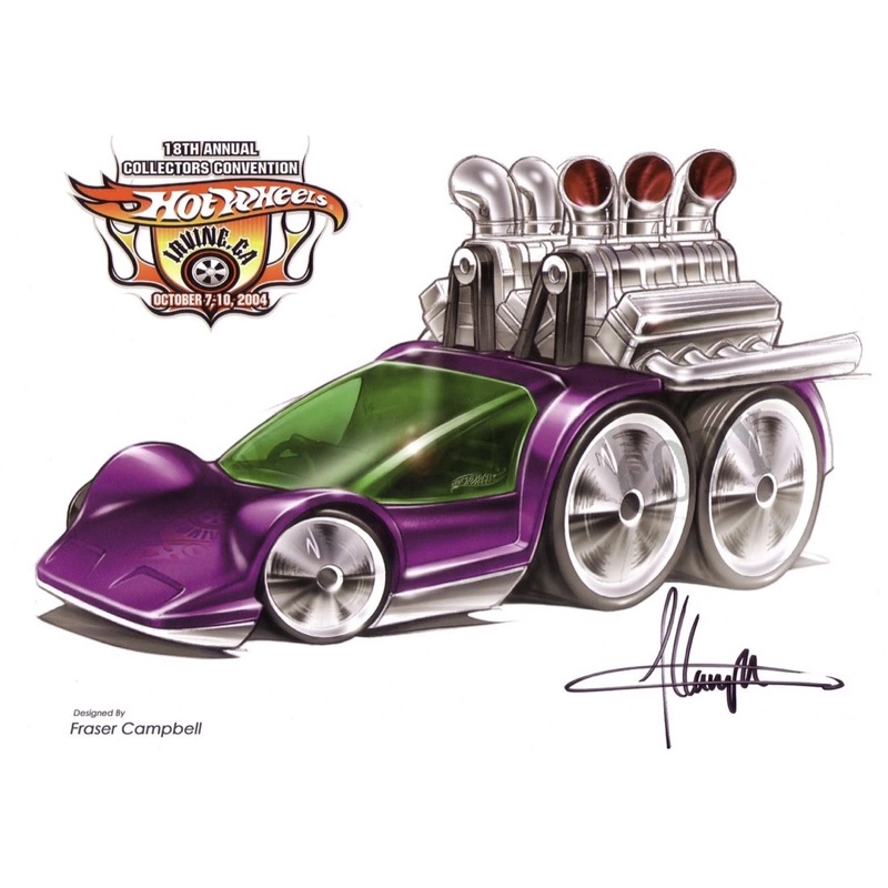 Hot Wheels Tooned Sixy Beast First Edition 2004 loose raro