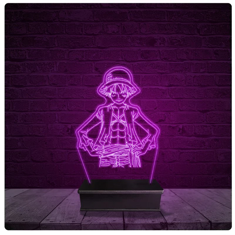 Luminária e Abajur Acrílico Led - One Piece Anime 02