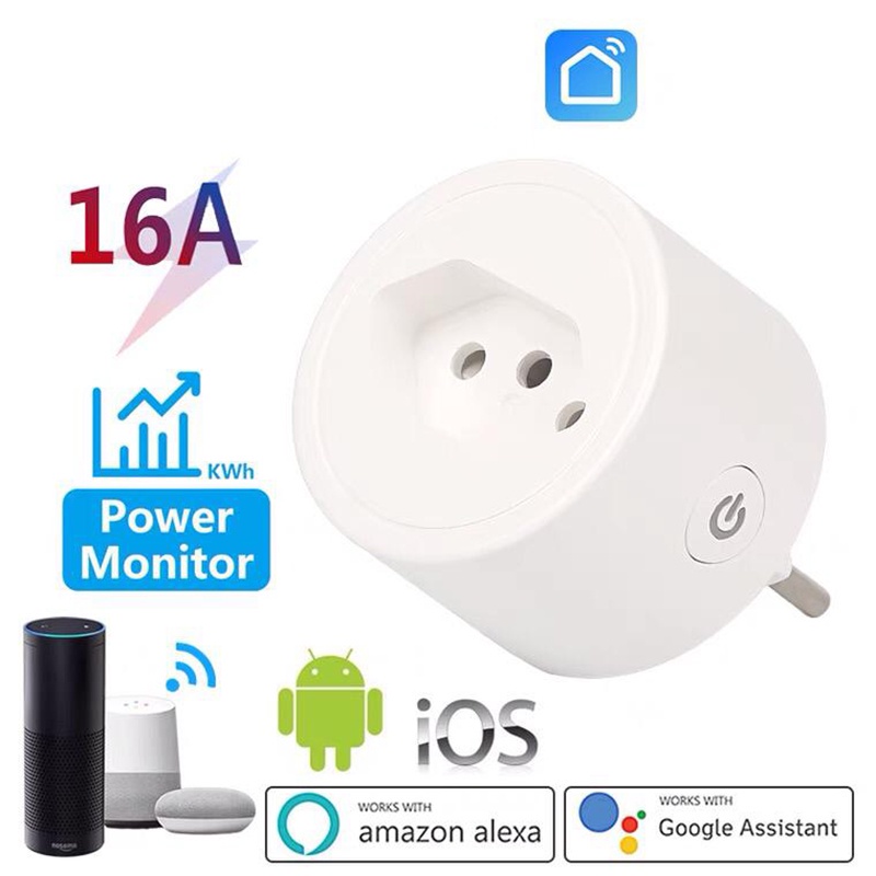 15 Amp Outdoor Alexa/Google Assistant Compatible Plug -in Smart Wi-Fi Dual Outlet Wall Plug, No Hub Required (3-pack)