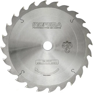 Disco de Serra Circular de Widea HW 12 POL 300 MM 24 Dentes 8030.01 INDFEMA