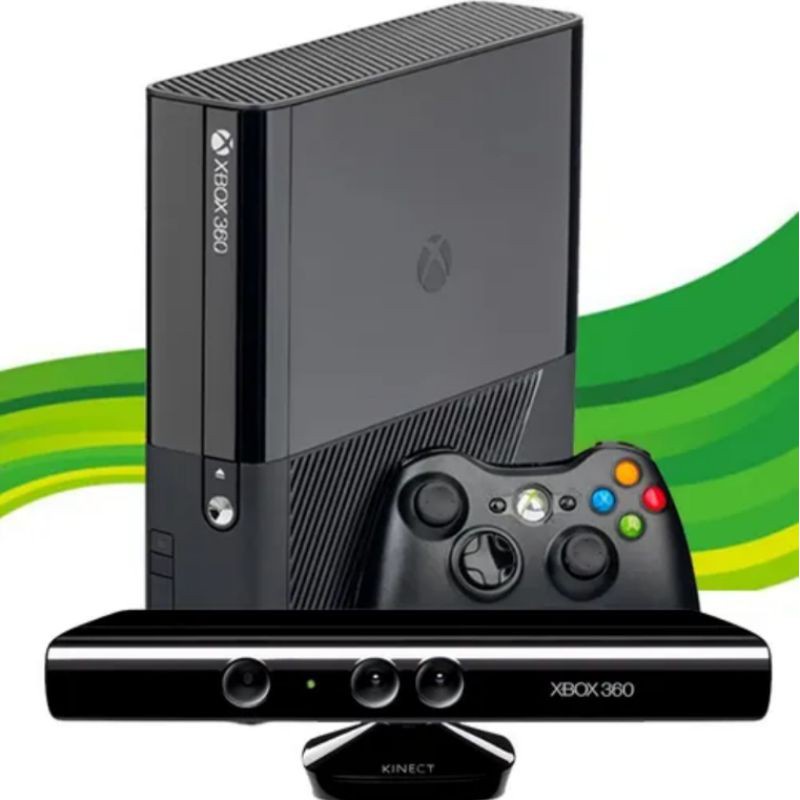 Xbox 360 Bloqueado C/ Controle & Kinect S/ Jogos - DFG