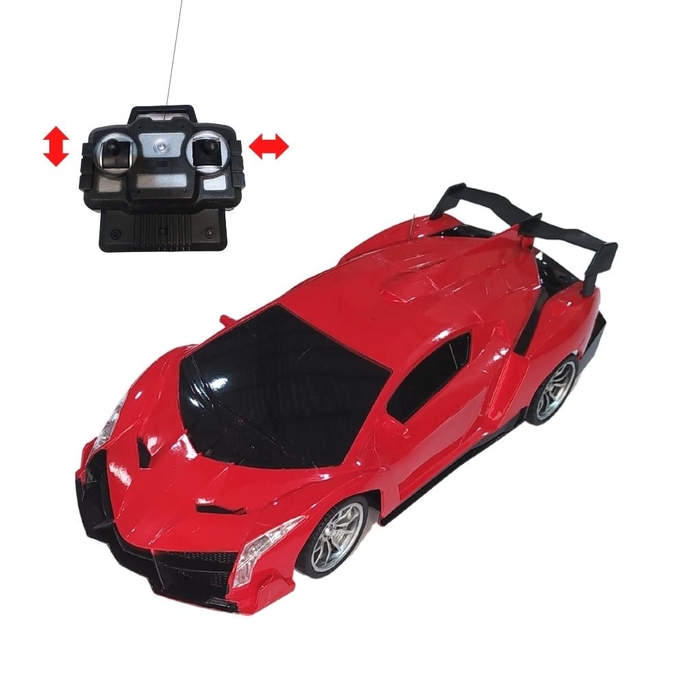 Carro de controle remoto com coleção sensível UV, escala 1:24, rosa e  vermelho brinquedo elétrico