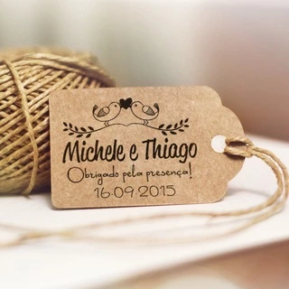 100 Tags Kraft casamento 2