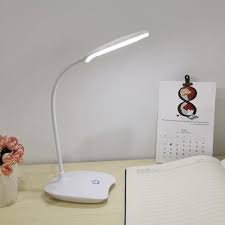 Luminária De Mesa Escritório 15 Leds Leitura Recarregável | Shopee Brasil