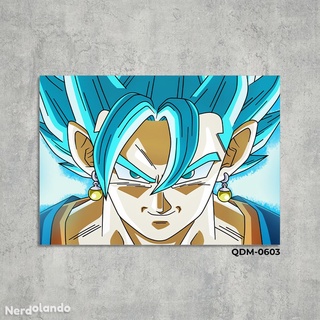 Freeza Dourado - Dragon Ball Super (Modelos 1 ao 16) 619 - Quadro