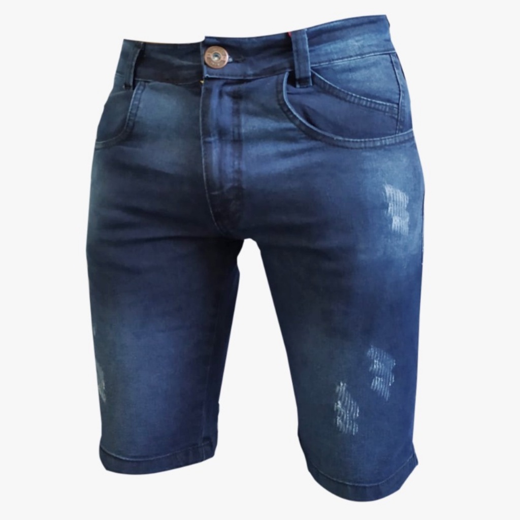 Bermuda jeans masculina store lycra