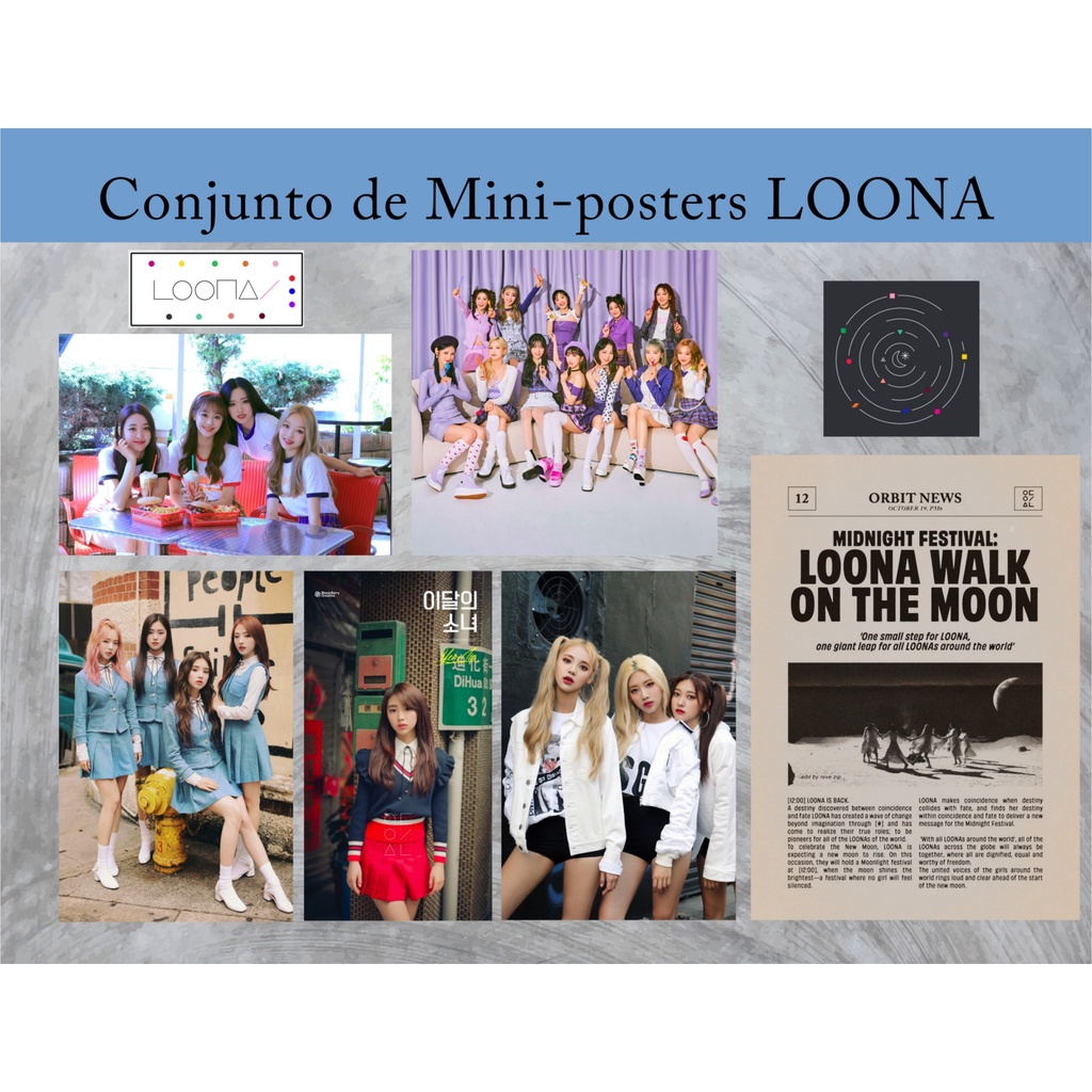 Kit de Mini Posters - LOONA / Versão 2 (Conjunto) | Shopee Kit de Mini Posters - LOONA / Versão 2 (Conjunto) | Shopee