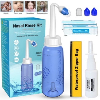 J&M 300 / 500ml Protetor Nasal Para Lavagem E Nariz
