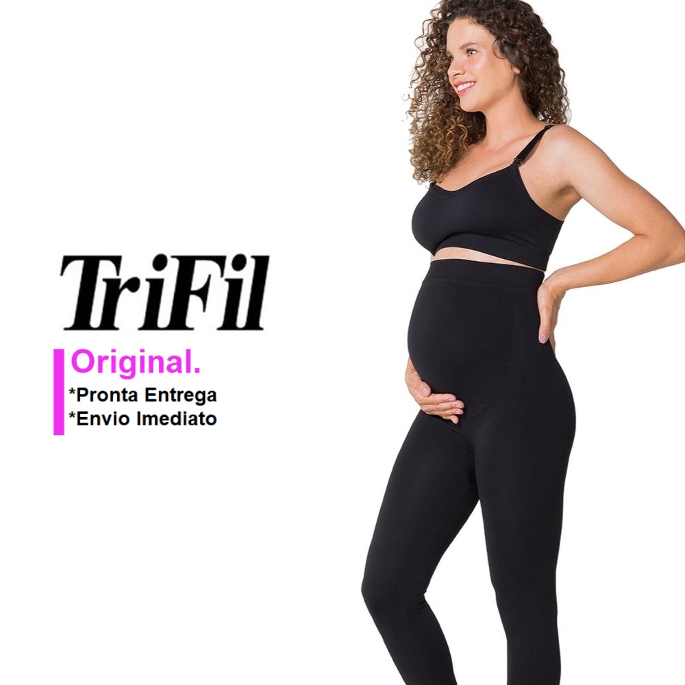 Calca Legging Trifil Para Gestante Gravida Maternidade Modelo Sem Costura