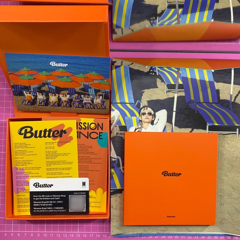 Álbum BTS Butter Peaches com Poster (OFICIAL) | Shopee Brasil