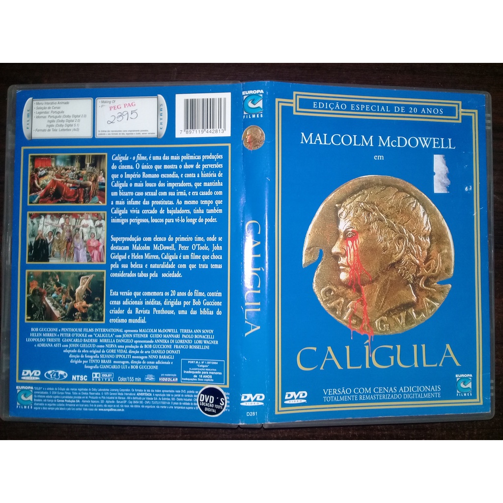 DVD ORIGINAL - FILME - CALÍGULA | Shopee Brasil