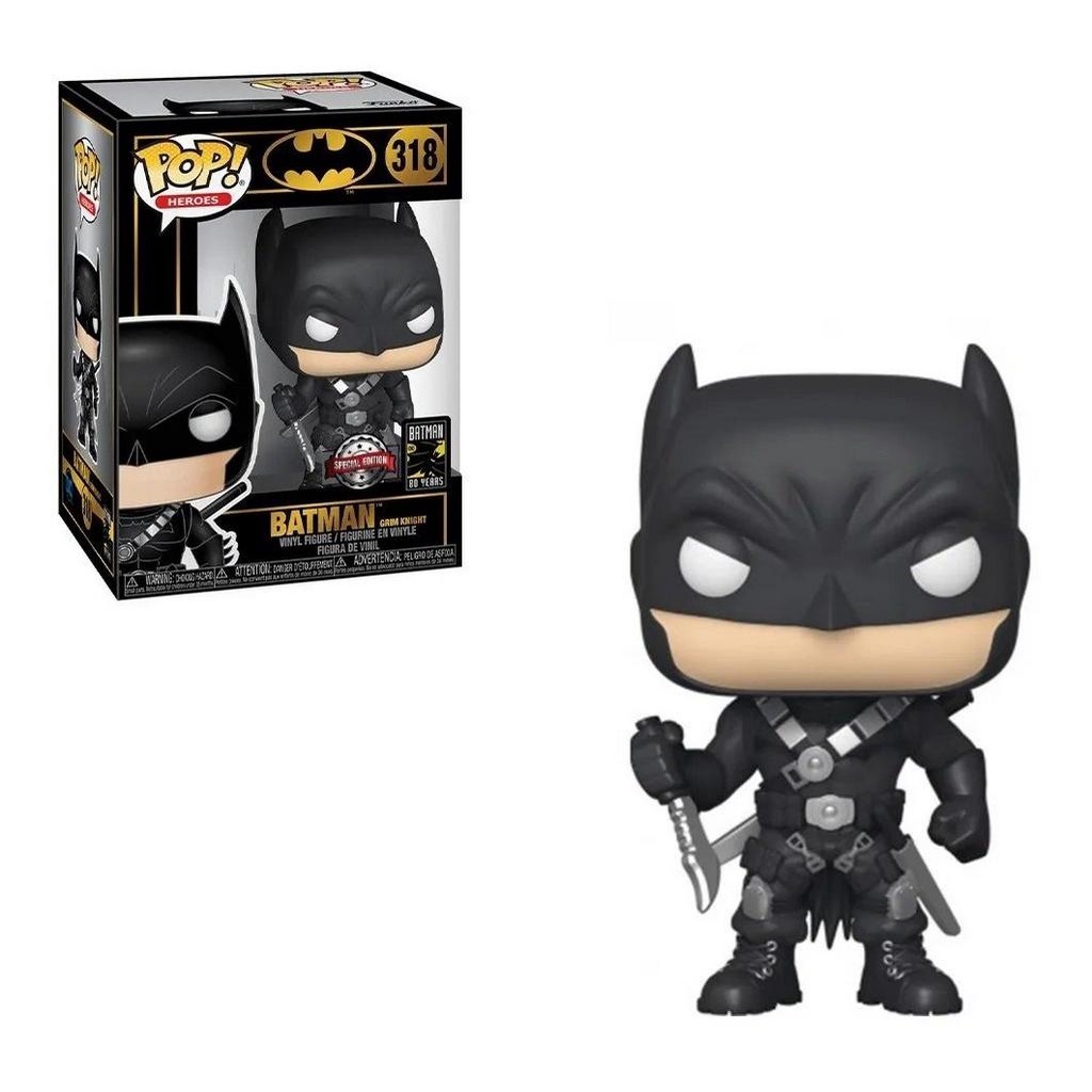 Funko Pop Batman 80 Years 318 Batman Grim Knight | Shopee Brasil