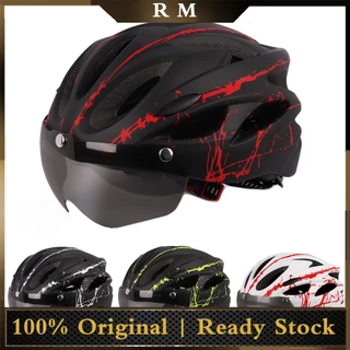 Capacete Para Ciclismo Unissex Ultraleve Bicicleta Com Óculos Para Esportes Ao Ar Livre