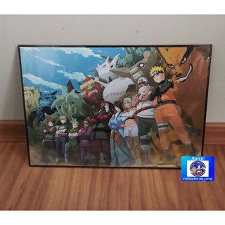 Quadro Decorativo Poster Naruto Uzumaki Desenho Game