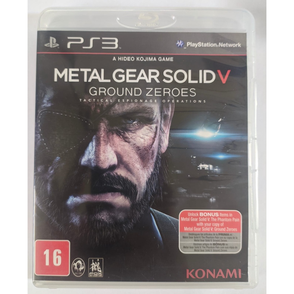 Jogo Metal Gear Solid V The Phantom Pain - Ps3 Mídia Física Usado