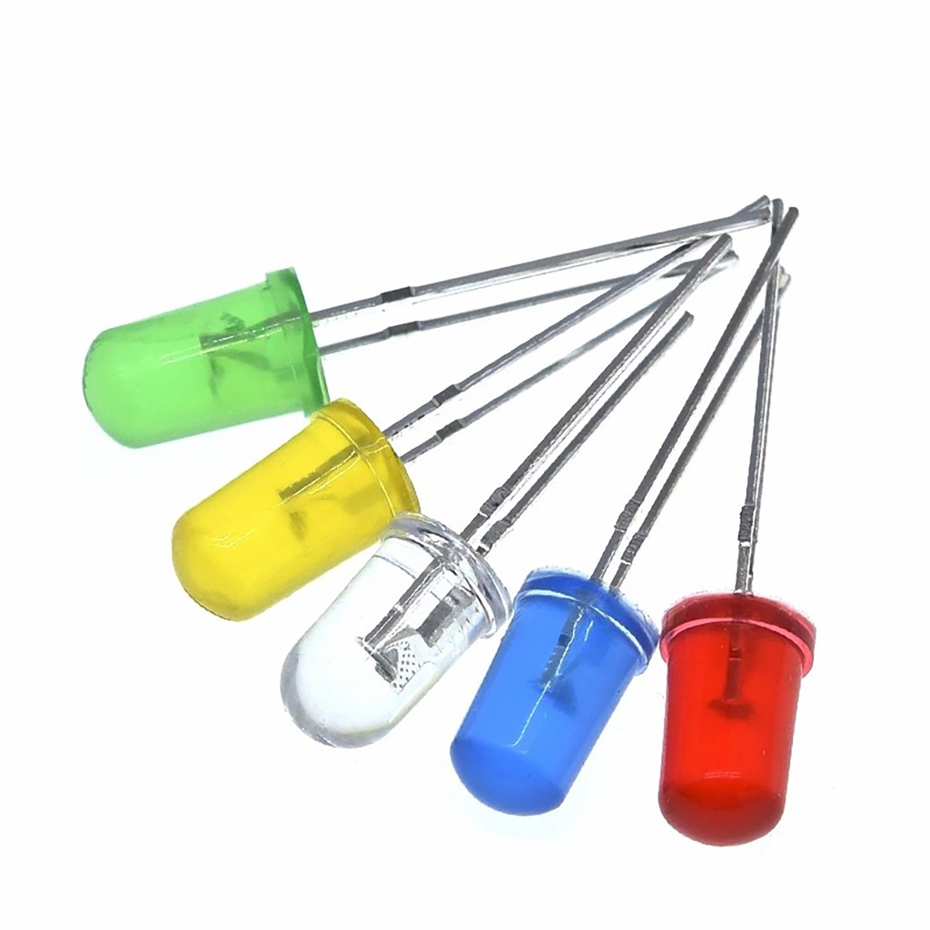 50 Leds Difuso 5mm Arduino 5 Cores | Shopee Brasil
