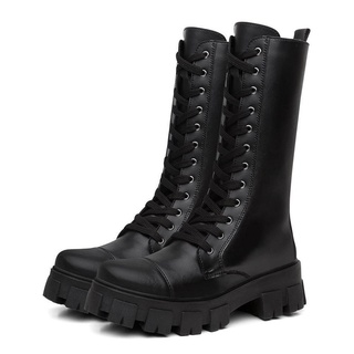 Coturno Bota Cano Alto Tratorada Blogueiras Preto