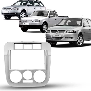 Moldura Painel 2 Din Multimídia Mp5 Mp8 Volkswagen Parati Gol Saveiro G4