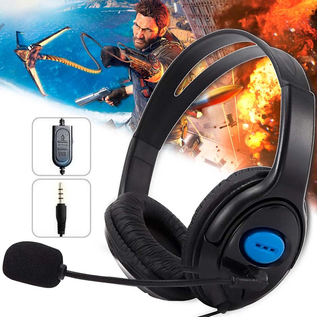 Headset Gamer C/ Microfone Fone De Ouvido P3 Pc Ps4 Xbox | Shopee Brasil